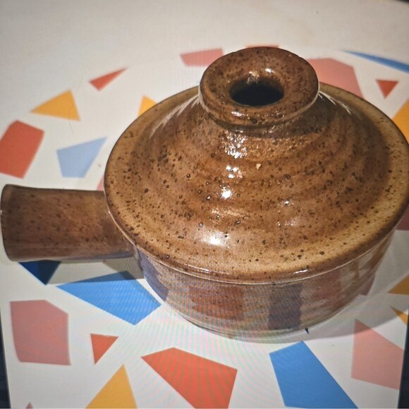 Stoneware Cookware Baking Microwave Cooker Speckled Brown - Picture 1 of 1